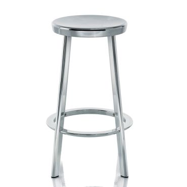 Magis Deja Vu Stool, Polished Aluminium Counter Height