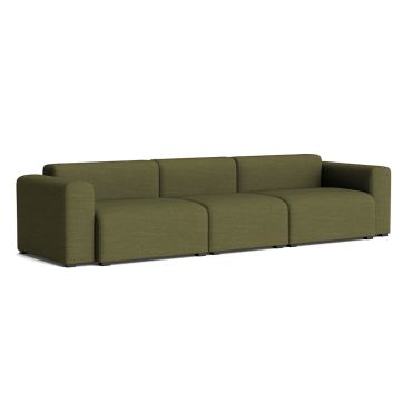 Hay Mags Low Sofa 3 Seater Combination 1 with upholstery in Canvas 964