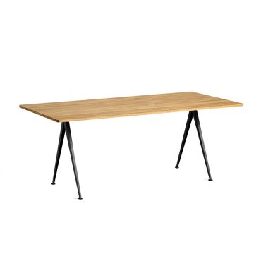 Hay Pyramid Table 02 Clear Oiled | Black