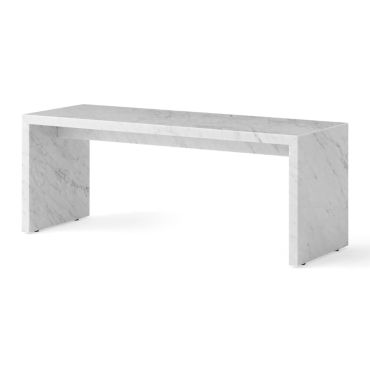 Audo Copenhagen Marble Plinth Bridge Carrara Marble Side