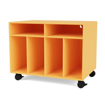 Spin I Vinyl Storage Unit in Acacia