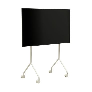 Pedestal Moon Rollin' Light TV Stand - Pearl