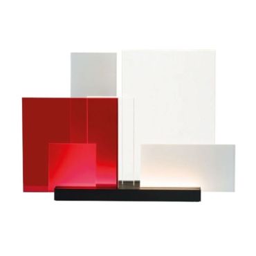 Nemo Lighting On Lines Table Lamp - Black / Red