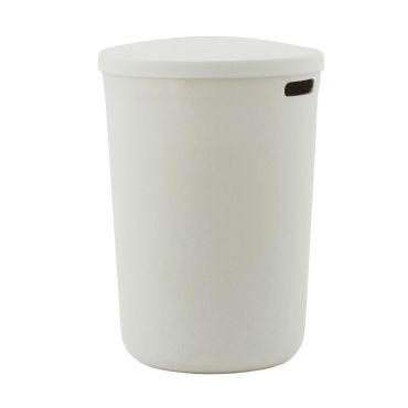 Hide Laundry Basket, Cream