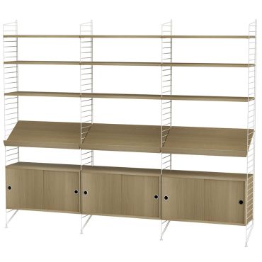 String Living Room Bundle L G oak white