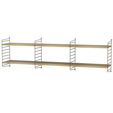 String Living Room Bundle L O oak brown 