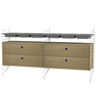 String Home Bedroom Bundle S G oak white