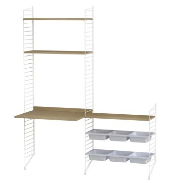String Kid's Room Bundle E oak white