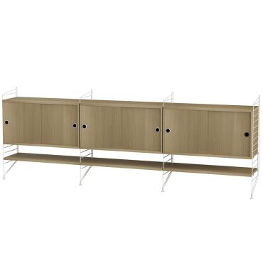 String Living Room Bundle L F oak white