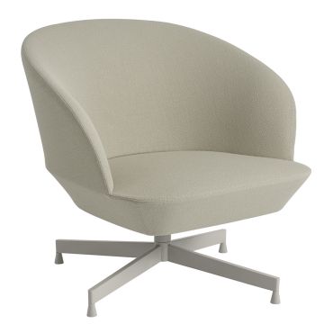 Muuto Oslo Lounge Chair - Swivel Base Grey Base