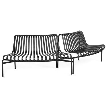 HAY Palissade Park Dining Bench - Out/Out Starter Set Anthracite