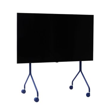 Pedestal Moon Rollin' TV Stand in Ultra Marine, front