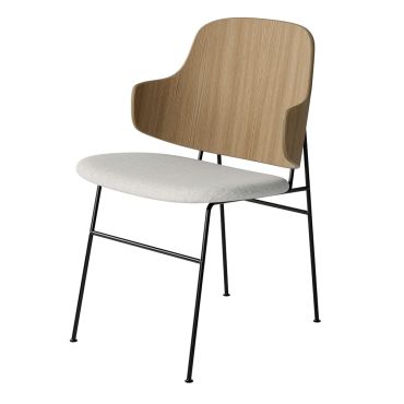 Audo Penguin Dining Chair Oak Backrest, Seat in Hallingdal 110