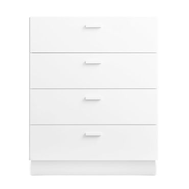 String Relief Chest of Drawers Wide, Plinth Base Beige
