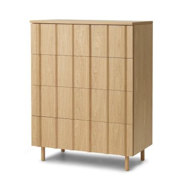 Normann Copenhagen Rib Dresser oak, Slant View