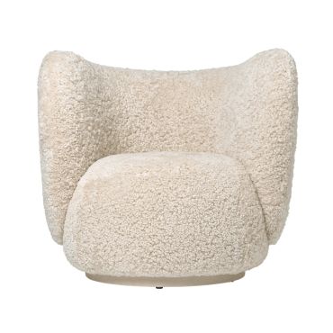 Rico Lounge Chair with sheepskin upholstery