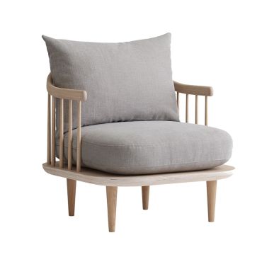 &Tradition Mayor Fly SC10 Lounge Chair white oiled oak 