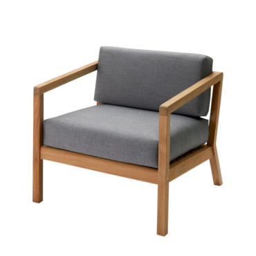 Skagerak Virkelyst Lounge Chair Golden Yellow Stripes