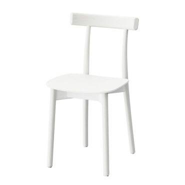 Nine Inline Skinny Chair White