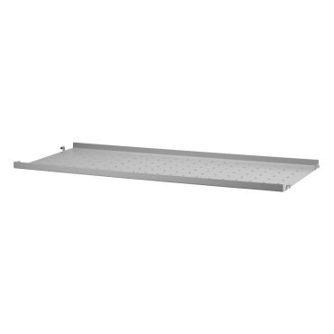 String Low Edge Metal Shelf in Grey (78 x 30cm)