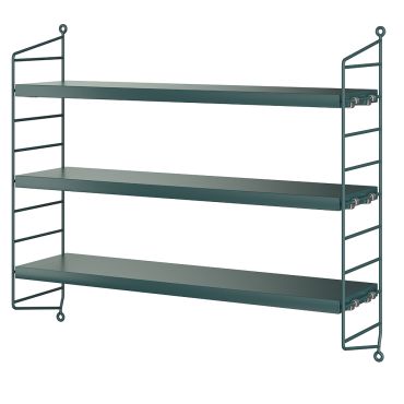 String Pocket Shelving - Tegner Green