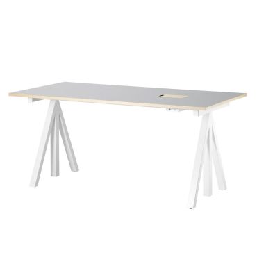 String Works Height Adjustable Work Desk, Low