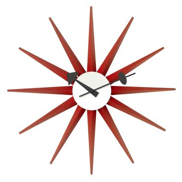 Vitra Sunburst Clock - Red