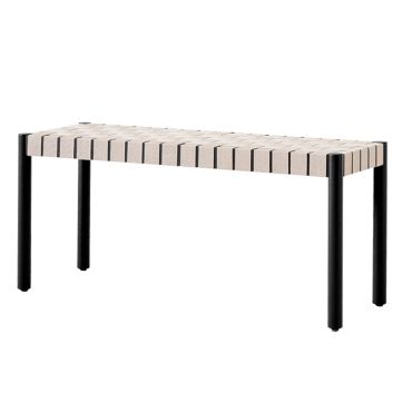 &Tradition TK4 Betty Bench Black with Natural Webbing