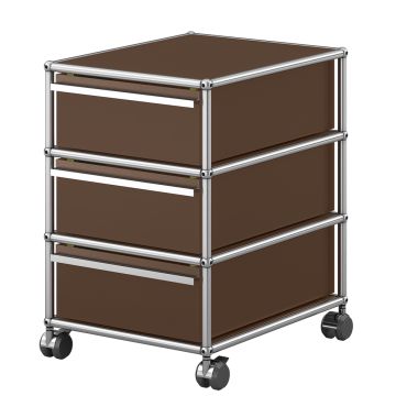 USM Haller Pedestal Trolley - QSM26N Brown