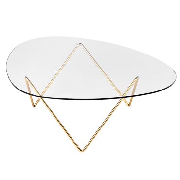 Gubi Pedrera Coffee Table, Brass