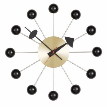 Vitra Ball Clock - Brass and Black
