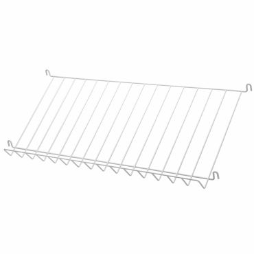 String Metal Magazine Rack, White