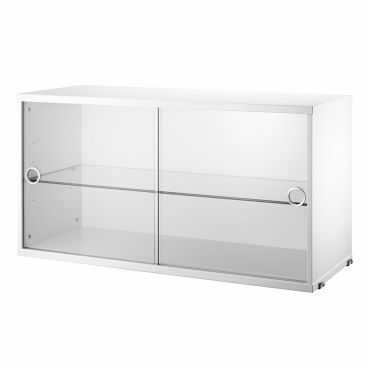 String Display Cabinet, White