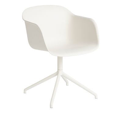 Muuto Fiber Chair - Swivel Base - White
