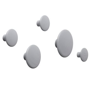 Muuto Dots Coat Hooks grey 