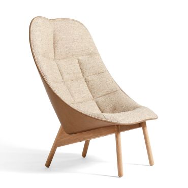 HAY Uchiwa Quilt Lounge Chair bolgheri/ sense