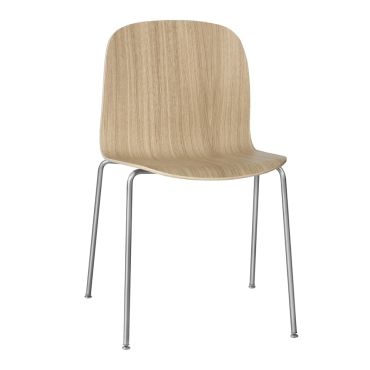 Muuto Visu Chair - Tube Base oak chrome