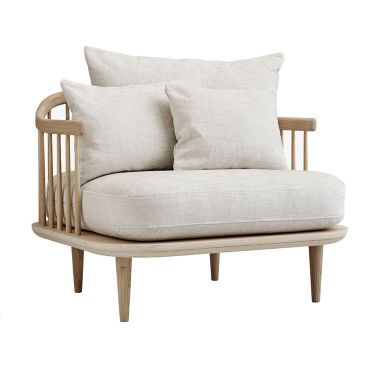&Tradition Fly SC1 Lounge Chair white oiled oak 