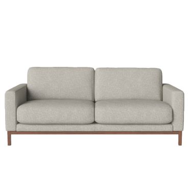 Bolia North Sofa 2.5 Seater qual sand with walnut legs