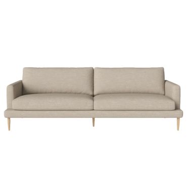 Bolia Veneda 3 Seater Sofa Baize Sand and white oak legs