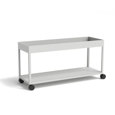 HAY New Order Storage Unit w. Wheels - Combination 101 light grey