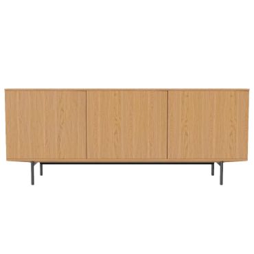 Bolia Silent Sideboard oiled oak on steel base