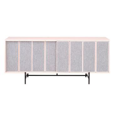 L. Ercolani Canvas Large Cabinet ash with upholstery 