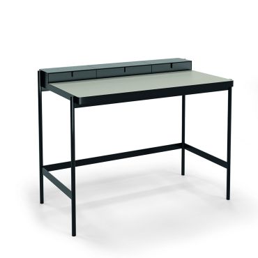 Muller Secretary Desk PS20 Foot in black worktop in lino