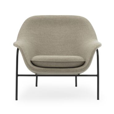 Normann Copenhagen Drape Lounge Chair, Low - Steel Leg