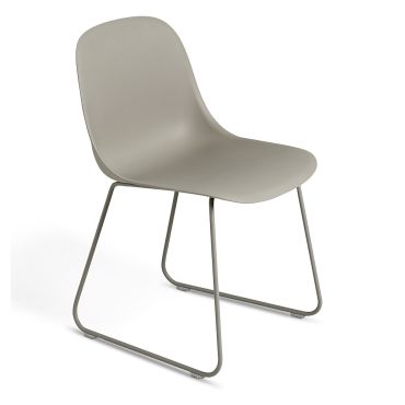 Muuto Fiber Side Chair - Sled Base - Grey