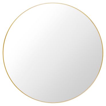 Gubi Round Mirror brass