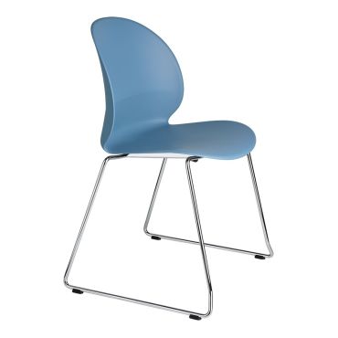 Fritz Hansen N02-20 Recycled Chair - Sled Base light blue