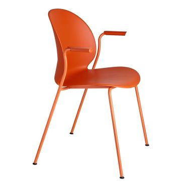 Fritz Hansen N02-11 Recycled Armchair - 4 Leg Base orange