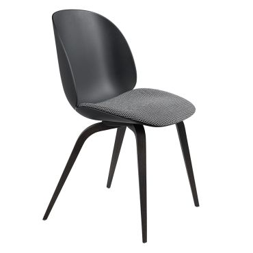 Gubi Beetle Dining Chair - Seat Upholstery - Wooden Leg Base